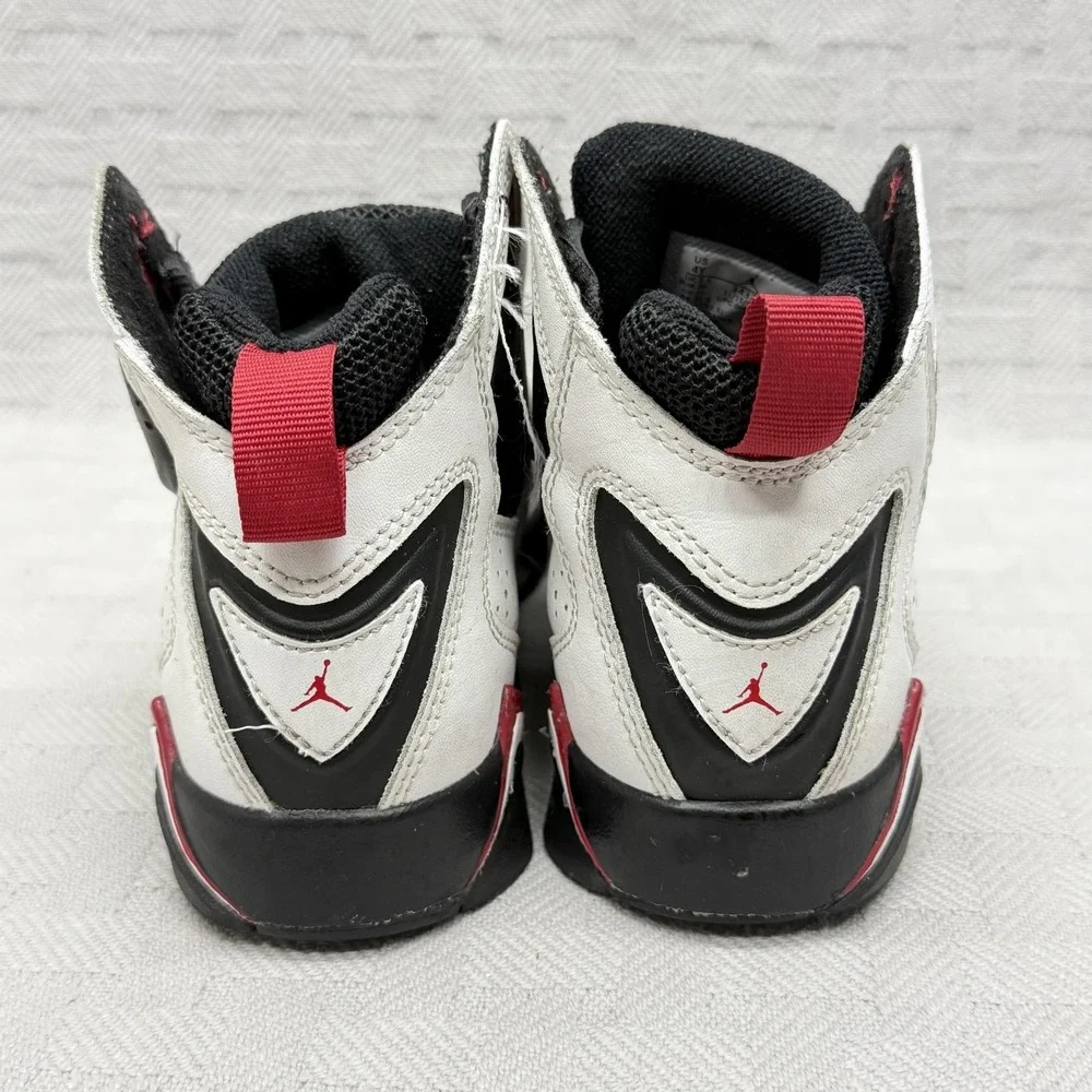 Nike Air Jordan True Flight GS‎ Shoe Boys Size 4 White Black Red 343795-160